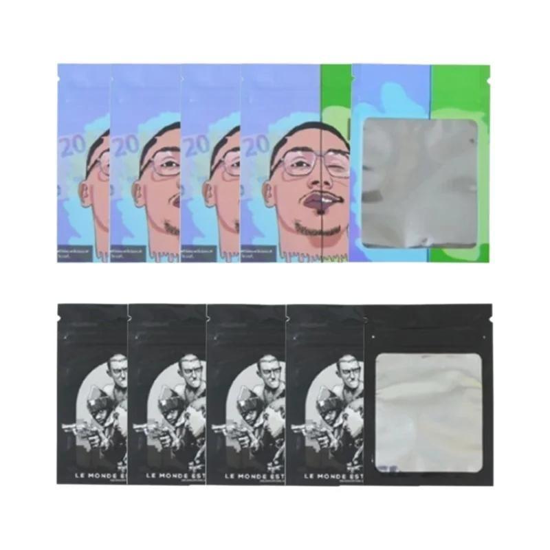 Saco De Armazenamento De Alimentos Holográfico Multiuso Com Fecho